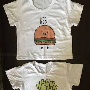 2 T-shirts “Best Friends” Humorous Set
